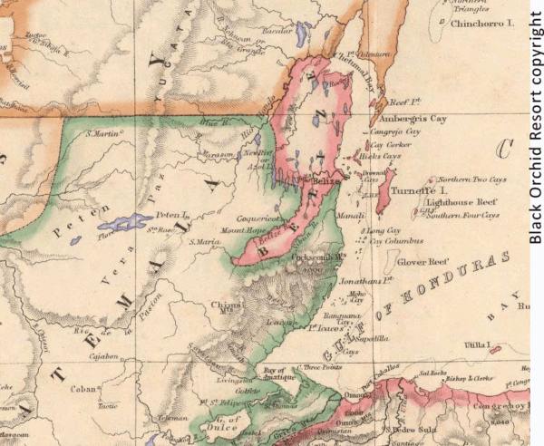 Map of Belize
