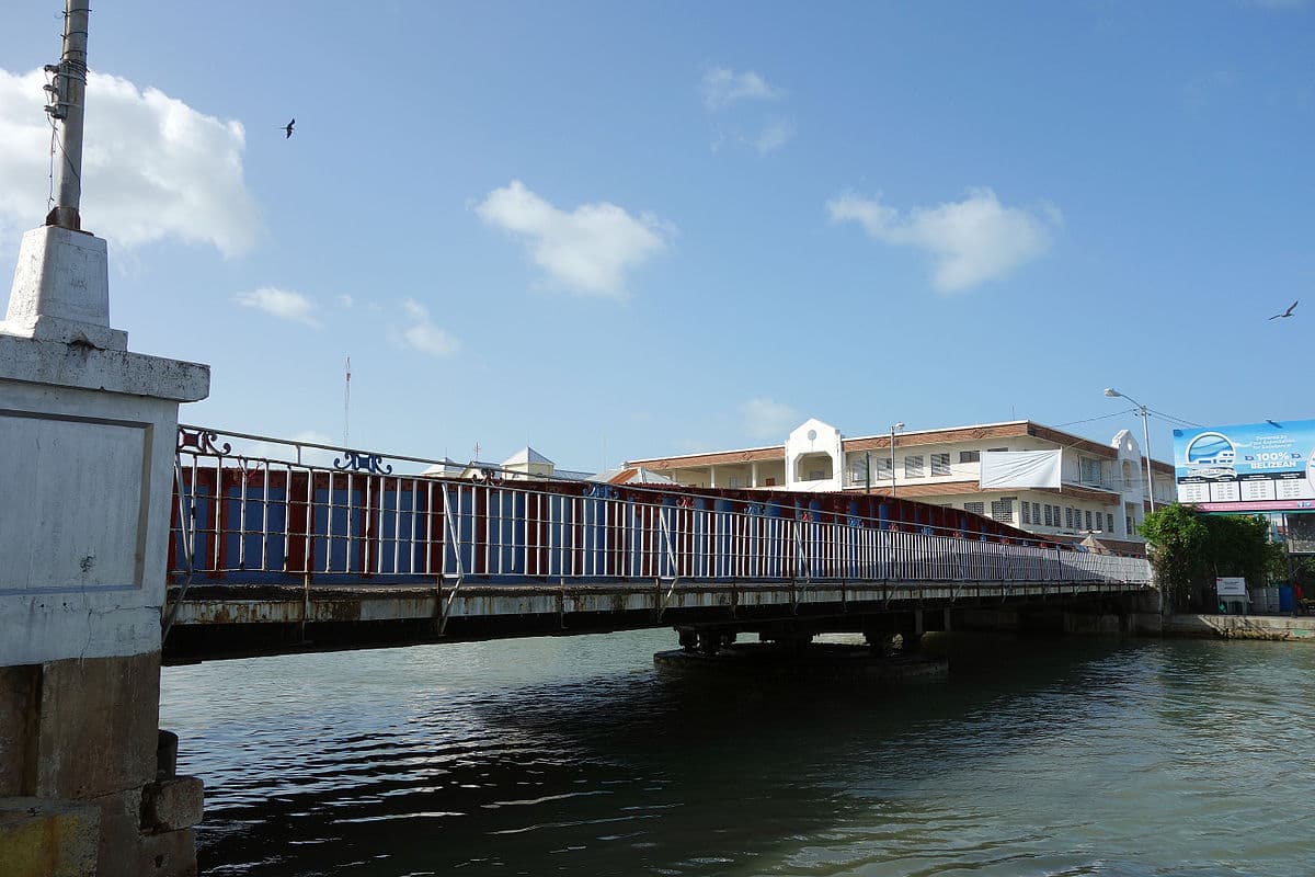 Belize swing bridge