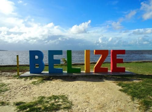 Belize sign